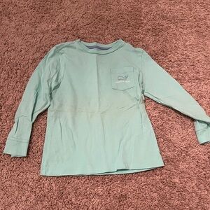 Kids Vineyard Vines Light Green Long Sleeve Shirt